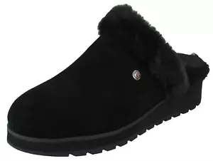 Ladies Bobs by Skechers Memory Foam Mule Slippers Keepsakes: Snow Magic - Picture 1 of 10