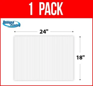 1, Single Pack WHITE BLANK 18" x 24" Plastic Corrugated 4mm Political Yard Sign - Picture 1 of 3