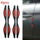 Easy Use Door Edge Reflectors Red Reflective Car Door Protectors (4Pcs)