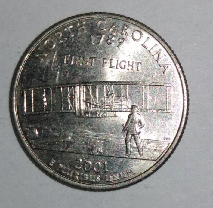 YOU PICK 5 FOR $5 + FREE SHIPPING - 2001 - D Mint - North Carolina State Quarter - Image 1 of 1