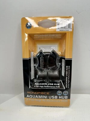 Monoprice 4 порта USB 2.0 концентратор черный новый - Изображение 1 из 2