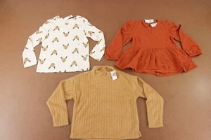 Old Navy Toddler Girl Size 5T Multi-Color Long Sleeve Pullover Tops 3 Pieces NWT - Picture 1 of 5