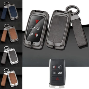 Funda protectora de cuero TPU para llave de coche de aleación de zinc para Jaguar E-Pace XK XE XF XJL I-Pace - Imagen 1 de 18