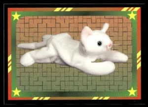 B & B Trading Ltd. 1998 BeanieCards #109 Flip the White Cat - Imagen 1 de 2