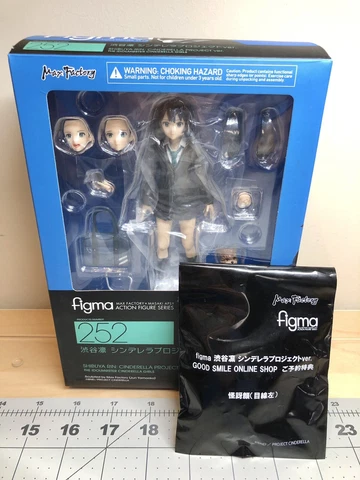 Max Factory Figma Idolmaster Cinderella Project Rin Shibuya Figure + EXTRA Face! Cover