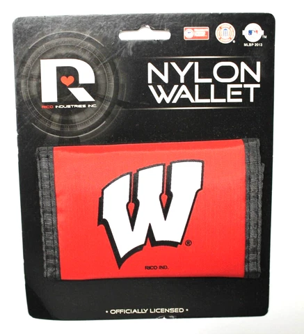 NCAA Rico Industries Nylon Trifold Wallet University of Wisconsin Cover