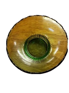 Cuenco festoneado vintage EO Brody Co M2000 con pedestal acanalado excelente estado  - Imagen 1 de 3