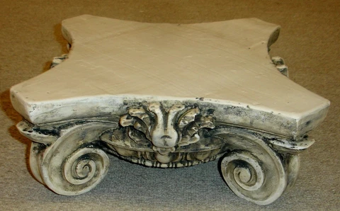 14" Greek Roman Ionic Capital Scamozzi Ionian Riser Column Cover