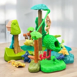 Lotto giocattoli McDonalds Collect & Connect Tarzan Gorilla Jaguar Bananas Jungle vintage - Foto 1 di 20