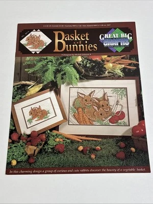 Great Big Graphs Basket of Bunnies Cross Stitch Pattern - Image 1 of 4
