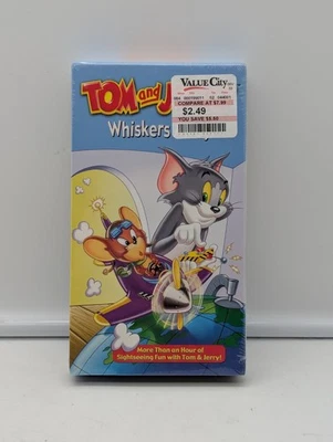 Tom and Jerry - Whiskers Away VHS 2003 Warner Bros Classic Cartoon New SEALED - Image 1 of 4