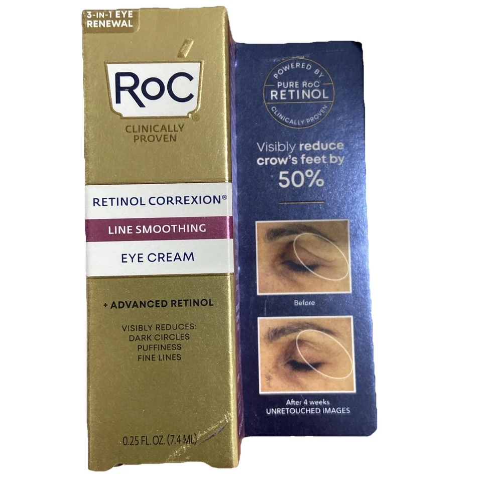 RoC Retinol Correxion Line Smoothing Eye Cream 0.25Fl Oz Ea New & Unused - Image 1 of 1