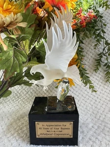 Firmado Lejeune Eagle ルジューヌ イーグル Crystal Award Whirlpool 40 años - Imagen 1 de 13