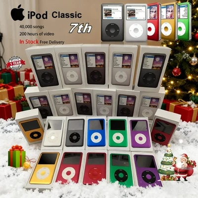 NEW Apple iPod Classic 7th Gen 160/512GB✅SSD Custom ✅ALL Colors Sealed-BOX - Image 1 of 4