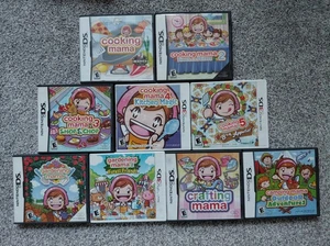 VINTAGE ⵓ☆》Nintendo DS Cooking Mama 1-5 Gardening 1-2 Crafting Camping - Picture 1 of 11