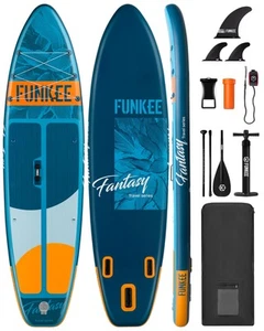 11’×34"×6" Extra Wide Inflatable Stand Up Paddle Board, Sup Board with Remova... - Picture 1 of 7