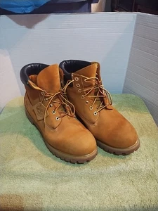 Timberland Men's Premium 6'' Waterproof Wheat Nubuck Boots Size 13 M 10061 8040 - Picture 1 of 18