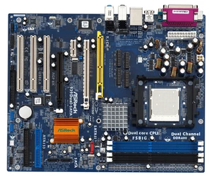AsRock 939Dual-SATA2 Mainboard ATX Sockel AMD PGA939 Bundle CPU, RAM #8337 - Bild 1 von 1