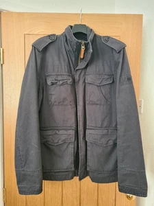 Fat Face Jacke Herren Größe M. Washed Black Utility Military Chore Style - Bild 1 von 19