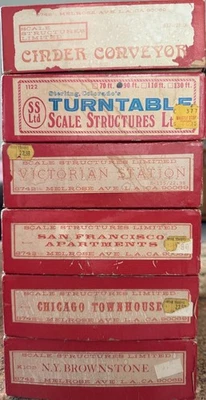 6 Escala Estruturas SS Ltd HO KITS DE METAL edifícios toca-discos transportador NOVO VINTAGE - Imagem 1 de 2