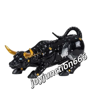 Miami Bitcoin Bull Statue Wall Street Stier Figur Modell Spielzeug Wohndeko Statue - Bild 1 von 6