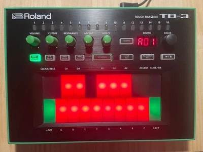 Roland AIRA TB-3 Touch Bassline Synthesizer MIDI Tested - Image 1 of 4