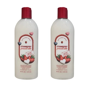 NEW SET OF 2 Bath & Body Works STRAWBERRY POUND CAKE Conditioner, 16 oz - Picture 1 of 1