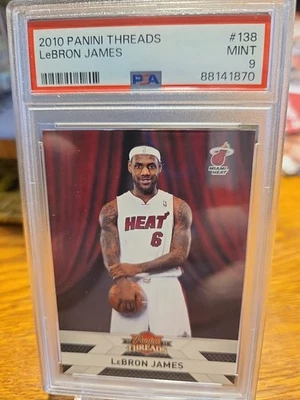2010-11 Panini Threads - #138 LeBron James GRADED 9 - Image 1 of 3