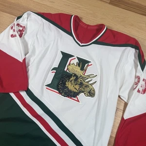 VTG CCM Halifax Mooseheads Houde #33 Hockey Jersey Mens Large NHL Stitched - Picture 1 of 11