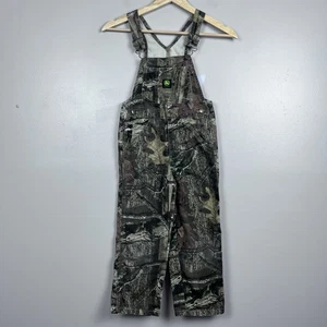 John Deere Kids CamouflageAdjsutable Strap Bib Coveralls Size 6 Farming, Hunting - Picture 1 of 12