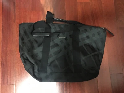 Bolso de Mano de Viaje Grande BURBERRY Fragancias Negro Cuadros Tela Foto 1 de 4
