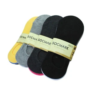 No Show 6 Pack Womens Socks Ankle Low Cut Boat Liner Color Solid Size 9-11 - Picture 1 of 3