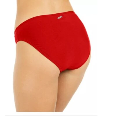 MSRP $48 Dkny Solid Hipster Bikini Bottoms Swimsuit Red Size XL - Image 1 of 2