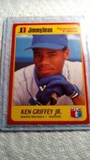 Ken Griffey Jr. 1991 Jimmy Dean Signature Edition Baseball Card # 2 of 25 