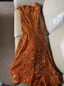 sequin mermaid prom dress long 22 spaghetti bodycon formal - Picture 1 of 2