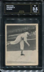 1939 Play Ball R334 #40 Jim Bagby Boston Red Sox - Rookie Card - GMA 3.5 VG+ - Picture 1 of 2