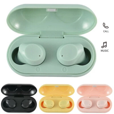 Wireless Mini Earphones Stereo Bluetooth Earpieces Hands-free Call In-Ear Earbud - Image 1 of 4