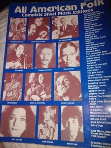 All American Folk Vol. One Complete Sheet Music 1986 songbook - GOOD/VINTAGE - Picture 1 of 3