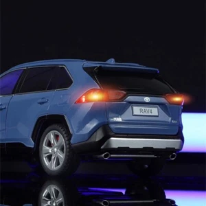 1:24 Toyotas RAV4 SUV Alloy Car Model Diecasts Metal Toy Vehicles Childrens Gift - Picture 1 of 26