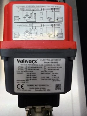 Valworx Electric Actuator 561055E 1 1/2" Tri-clamp with Safety Power Fails - Image 1 of 4