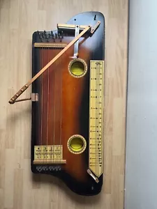 VINTAGE 1920s TREMOLOA ZITHER AUTO HARP WITH HAWAIIAN SLIDE GUITAR OSCAR SCHMIDT - Picture 1 of 16