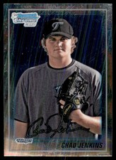 2010 Bowman Chrome Prospects Purple Refractors Chad Jenkins Toronto Blue Jays