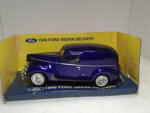 Motormax 1/24 1940 Ford Sedan Delivery Van Purple Diecast model car - Picture 1 of 10