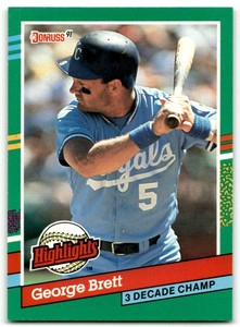 1991 DONRUSS BONUS CARDS GEORGE BRETT KANSAS CITY ROYALS #BC-19