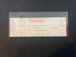 Boleto de concierto de viaje sin usar 1983 Bill Graham presenta en el foro - Imagen 1 de 2