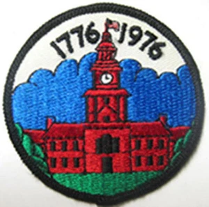 INDEPENDENCE HALL 1776-1976 Jacke PATCH mit Gebäude, 4th of July Bicentennial - Bild 1 von 1