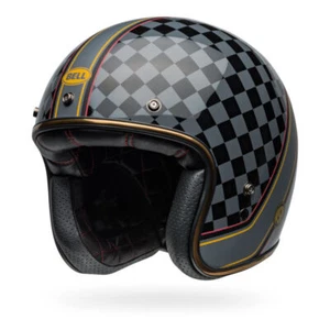 BELL Custom 500 RSD Wreakers Gloss Black/Gold Jet/Half Helmet Cruiser OnRoad - Picture 1 of 8