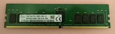 New SK Hynix 16GB 2RX8 DDR4-2933 PC4-23400 ECC 288-Pin Memory HMA82GR7JJR8N-WM - Image 1 of 3