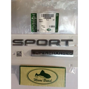 LAND ROVER REAR EMBLEM DECAL STICKER BADGE RANGE SPORT SC LR096098 OEM - Bild 1 von 1