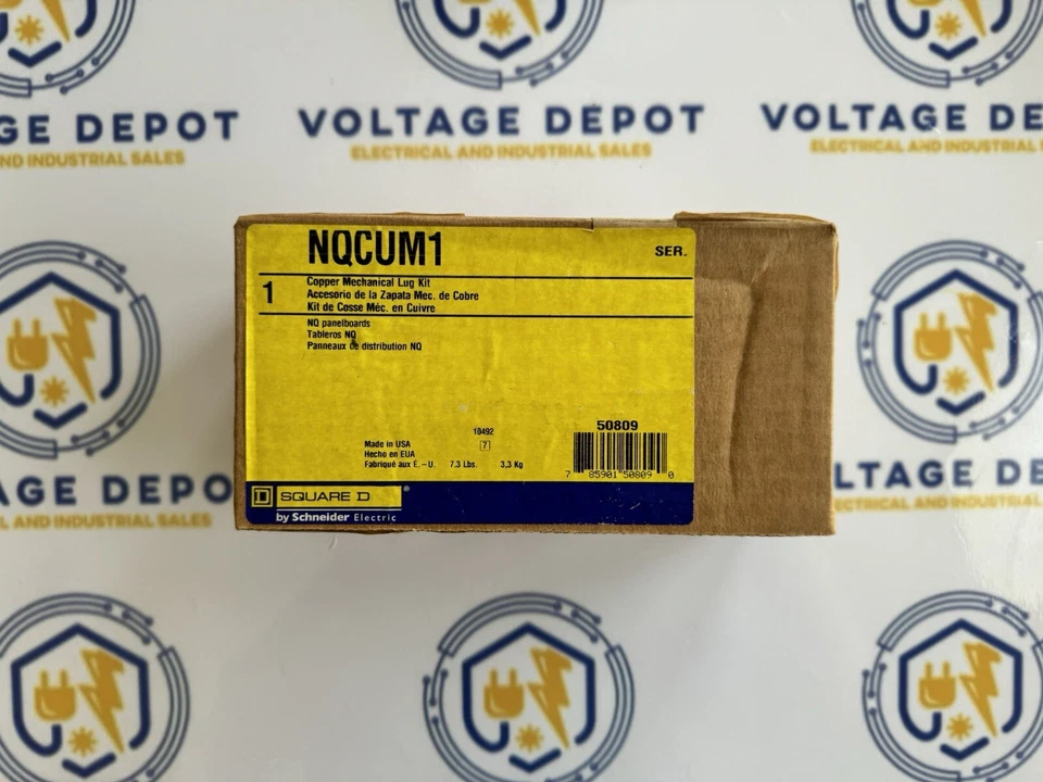 SQUARE D NQCUM1 COPPER MECHANICAL LUG KIT FOR NQ PANELBOARDS - Warranty